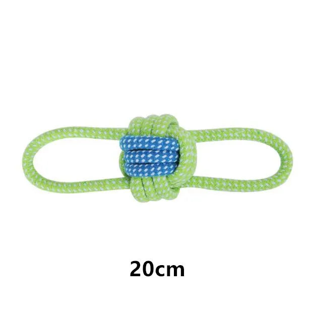Cotton Rope Dog Chew Toys – Interactive Tug Balls for Puppies & Dogs – Dental Cleaning Play Set for Small to Medium Pets | Thomler