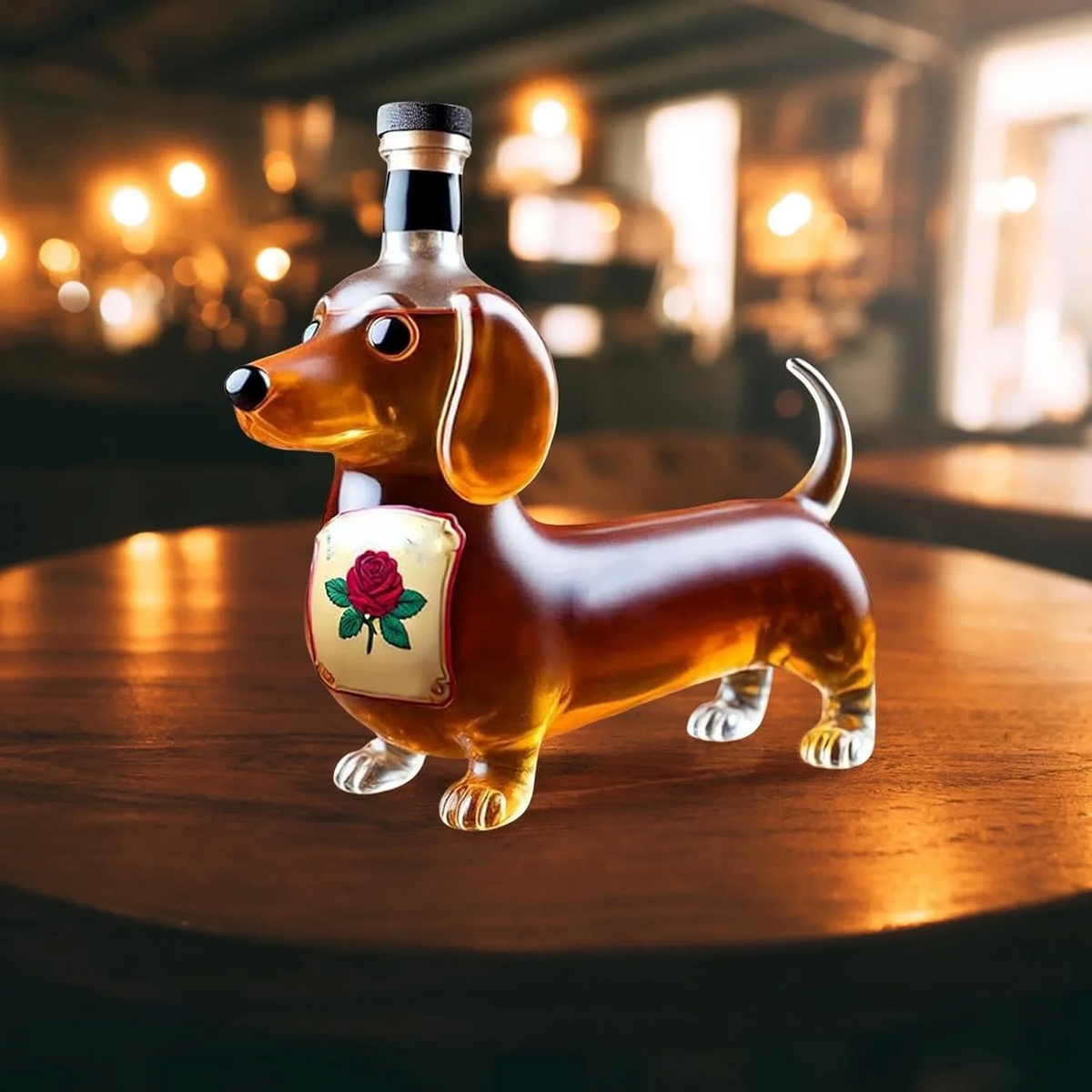 Decorative Glass Animal Bottle – Unique Figurine Decanter for Home Bar & Gifting | Thomler