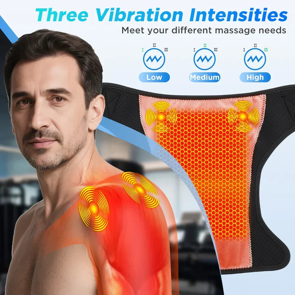 3-in-1 Heated Joint Therapy Massager for Shoulder, Elbow & Knee with App Control & Vibration | Thomler