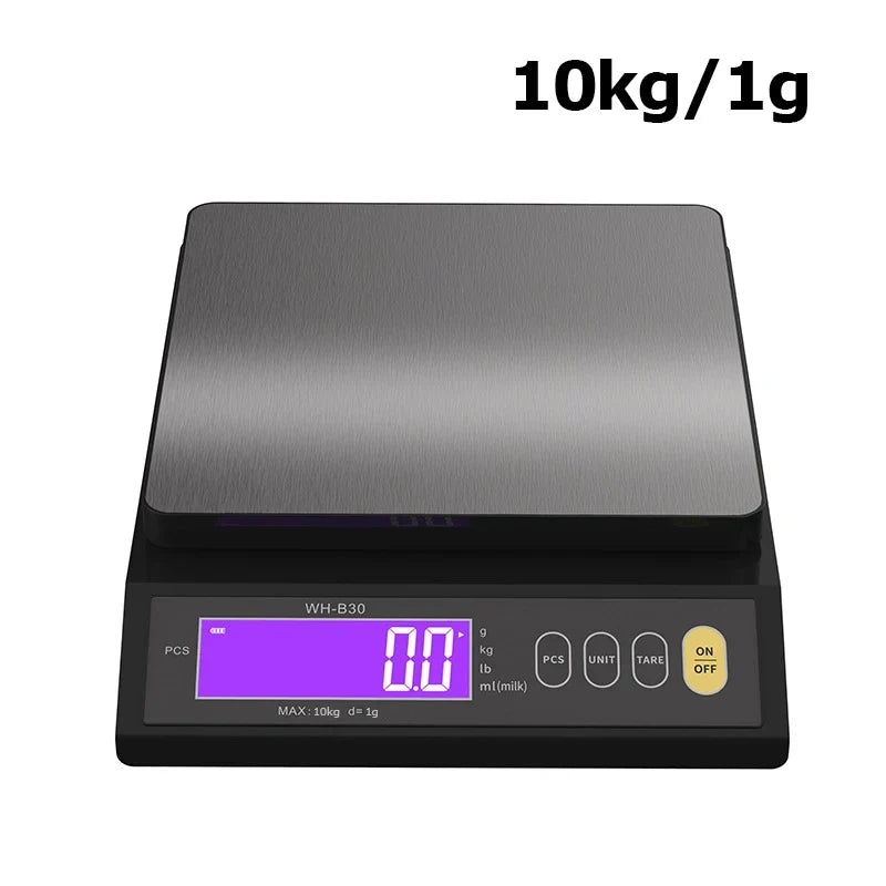 Waterproof Digital Food Scale – 11 lb / 1 oz or 22 lb / 0.04 oz Capacity, Rechargeable LCD Kitchen Scale for Meal Prep, Baking, Portion | Thomler