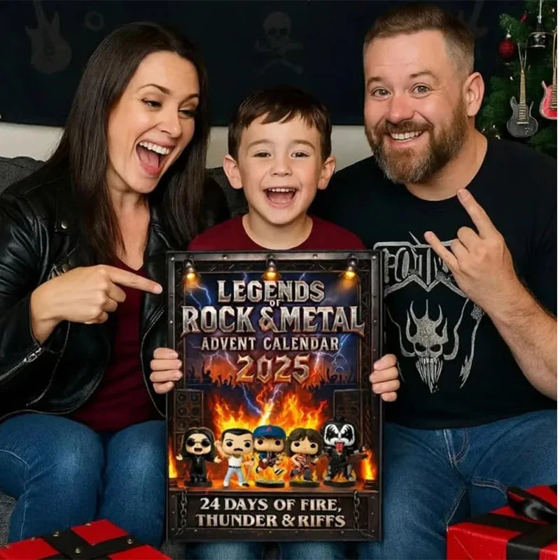 Rock Music 24-Day Countdown Calendar Box with Holiday Surprises for Kids | Thomler