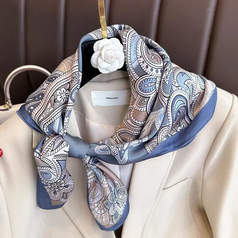 Satin Square Scarf for Women – Multi-Purpose Accessory for Hair, Neck, Bag & Headwrap | Thomler