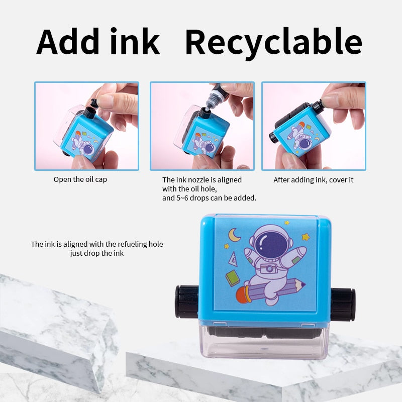 Handheld Arithmetic Stamp Roller for Kids Elementary School Homework Practice & Learning | Thomler