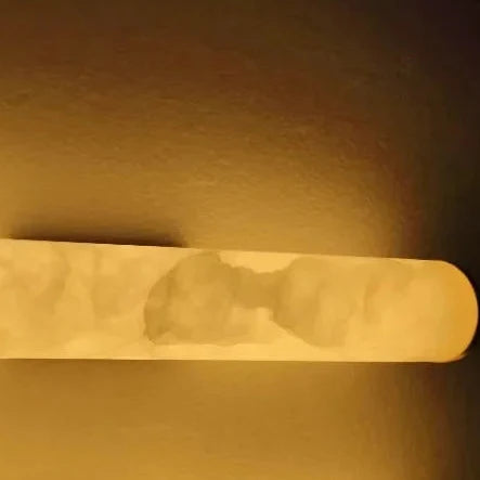Natural Stone LED Sconce with Copper Frame – Modern Uplight Downlight for Bedroom Living Room Hallway | Thomler