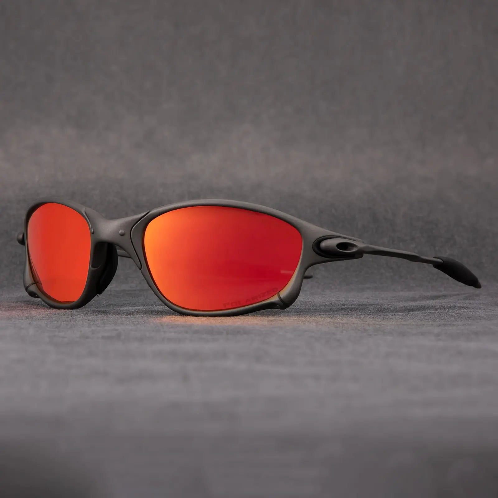 Polarized Sport Sunglasses with Red Mirror Lenses - Lightweight Aluminum Frame for Driving, Cycling & Outdoor Activities | Thomler