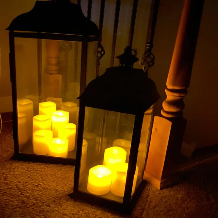 Flameless Candle Polypropylene 4 in Relaxation Home Decor LED Flickering Ambiance | Thomler