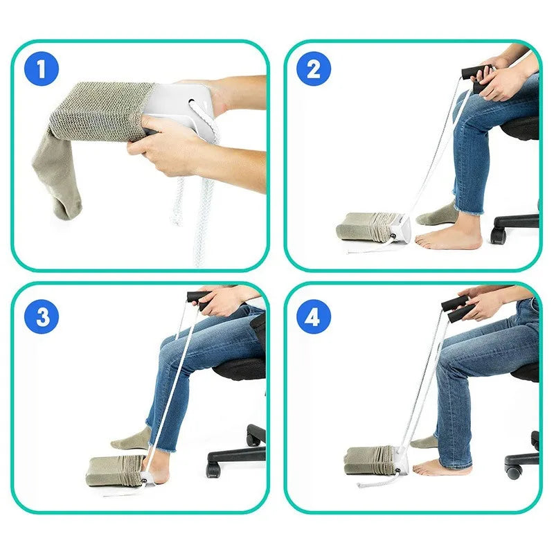 Easy-Pull Sock Helper Tool for Seniors – No Bending Required, Arthritis-Friendly Dressing Aid | Thomler
