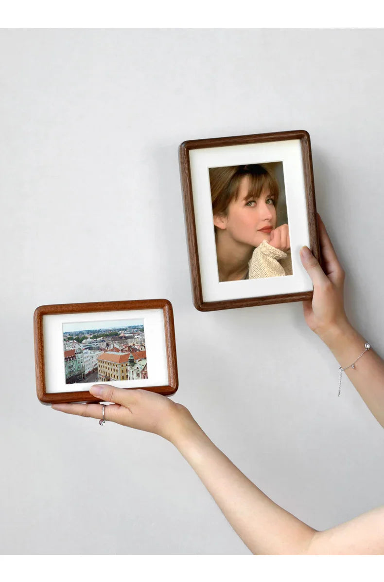 Photo Frame Solid Hardwood A4 21.0 cm x 29.7 cm Portrait Display Living Room Wedding Picture Frame Handmade Wooden Decor | Thomler