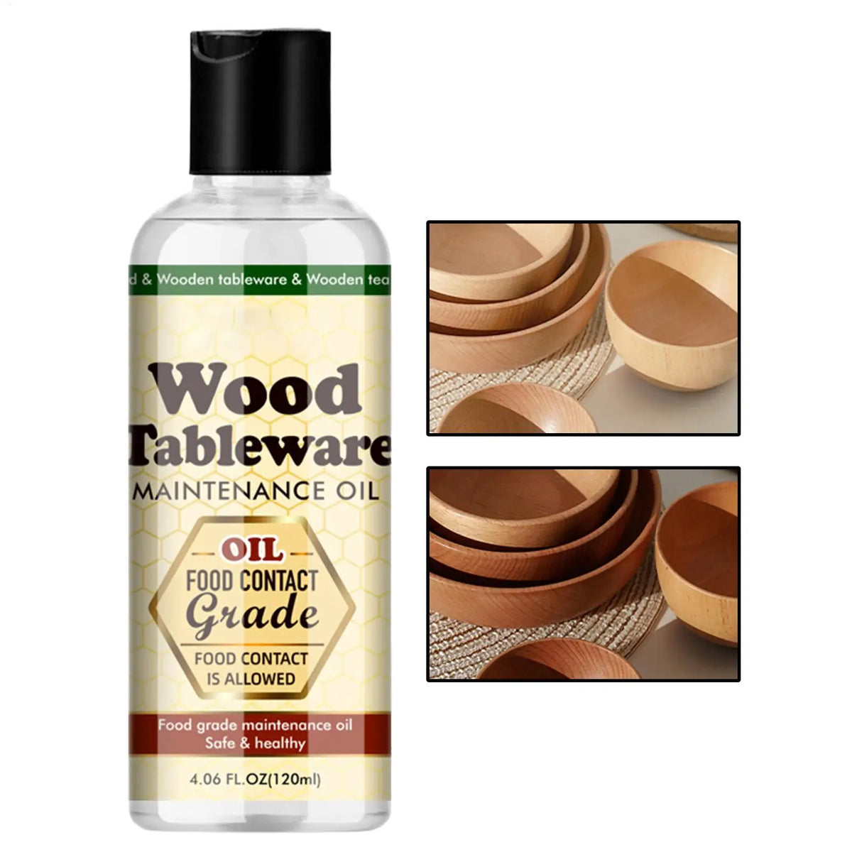 Food-Safe Butcher Block Conditioner for Bamboo & Hardwood Cutting Boards, Countertops & Wooden Kitchen Utensils – 4 fl oz Mineral Treatment | Thomler