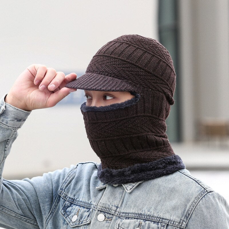 Knit Winter Beanie and Scarf Set for Men and Women – Matching Cozy Hat and Scarf Combo for Cold Weather | Thomler