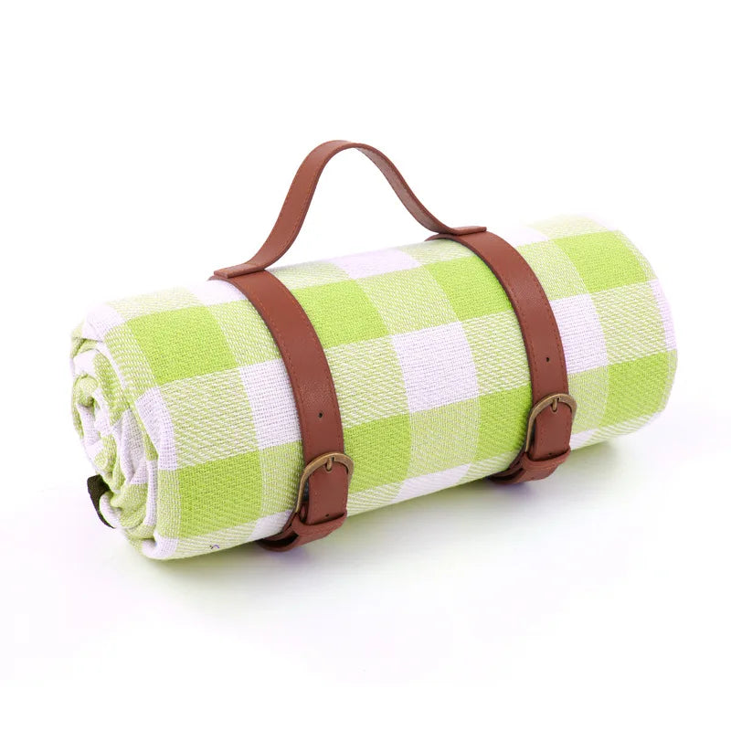 Waterproof Picnic Blanket with Shoulder Strap – Foldable Beach & Park Mat for Outdoor Adventures | Thomler