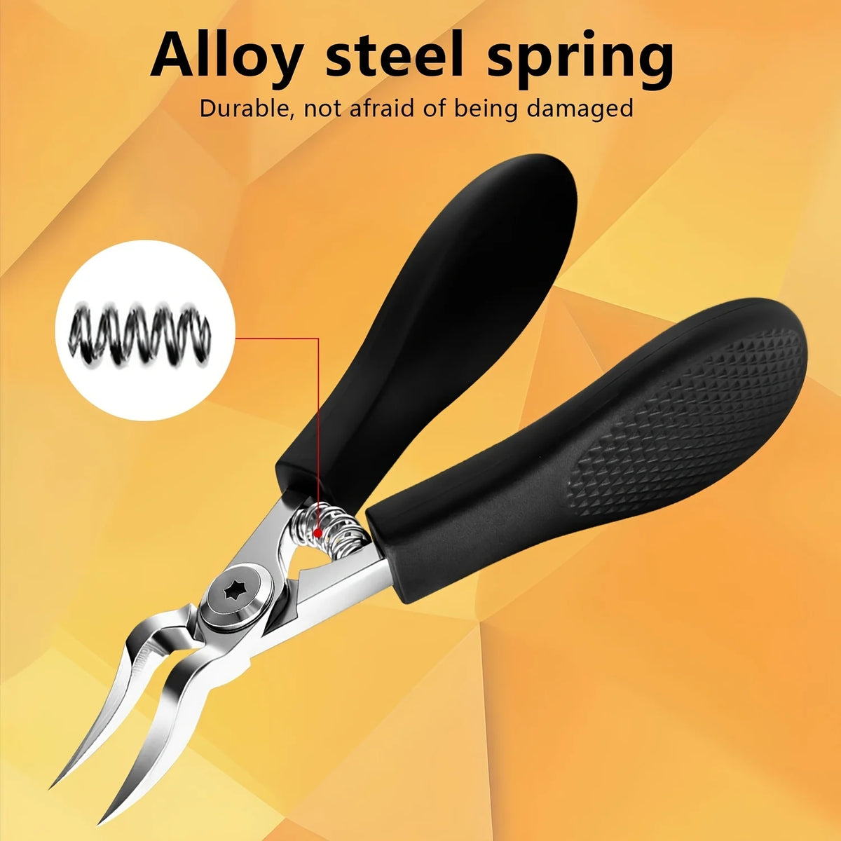 Heavy-Duty Toenail Clippers with Serrated Jaw – Precision Trimmer for Thick & Ingrown Nails, Ergonomic Steel Cutter for Men & Women | Thomler