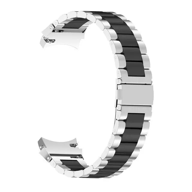 Leather & Steel Smartwatch Strap for Galaxy Watch 5 – Adjustable Wristband in Multiple Finishes | Thomler