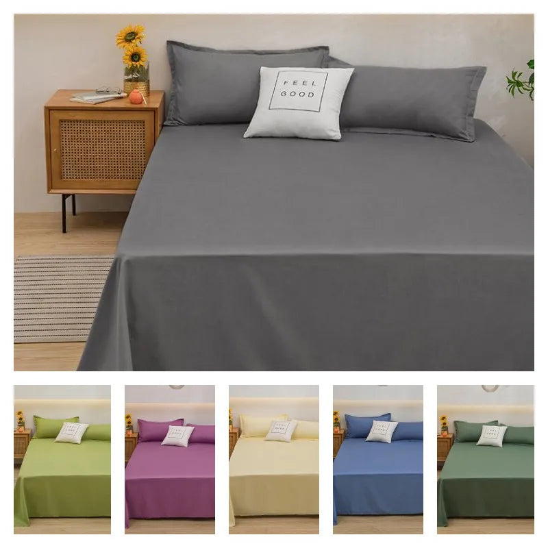 100% Linen Duvet Cover Set – Temperature-Regulating Breathable Bedding for All Seasons – Twin Full Queen King – Light Green White Blue Red | Thomler