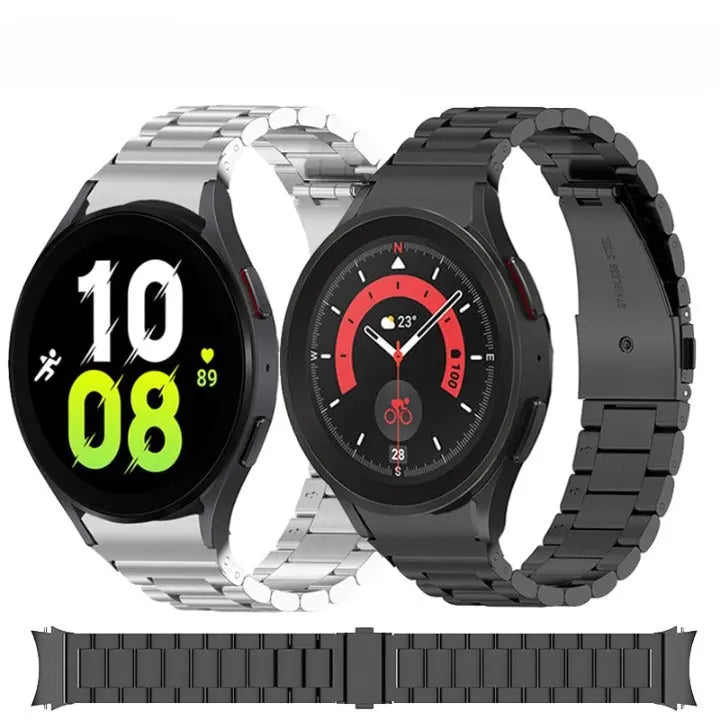 Stainless Steel Watch Band for Samsung Galaxy Watch 4 & 5 – Quick-Release Metal Strap with Adjustable Links, Compatible with 40mm 44mm | Thomler