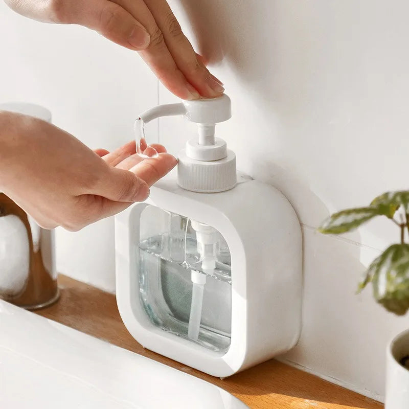 Soap Dispenser ABS Plastic 10.6 oz Minimalist Bathroom Kitchen Nordic Style Modern Pump Bottle | Thomler