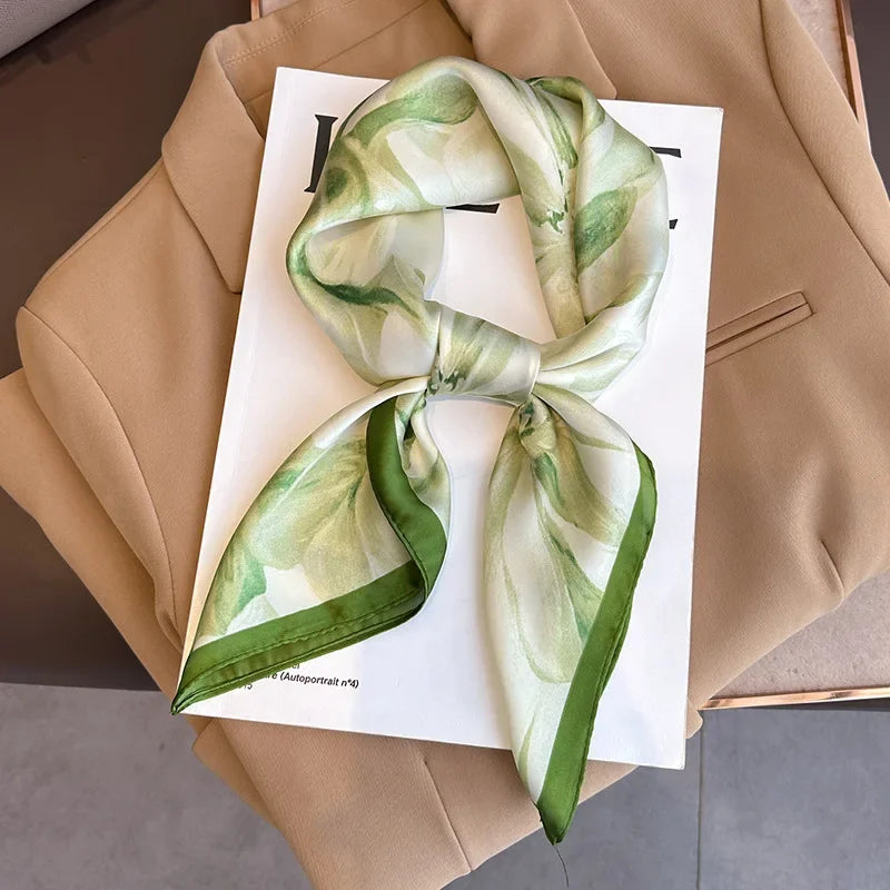 Satin Square Scarf for Women – Multi-Purpose Accessory for Hair, Neck, Bag & Headwrap | Thomler