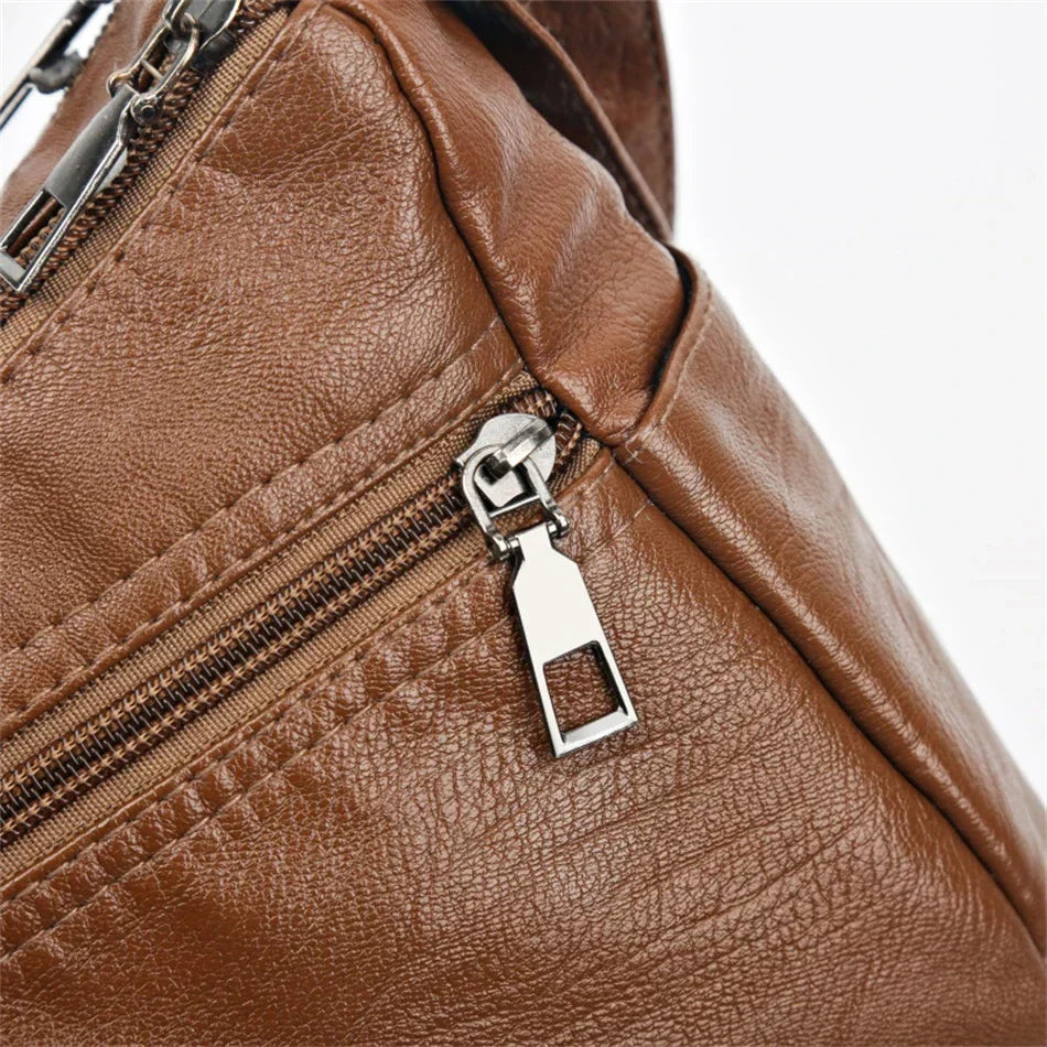 Retro-Inspired Shoulder Bag for Women – Faux Leather Crossbody Purse with Top Handle – Everyday Carryall with Interior Pockets – Classic | Thomler