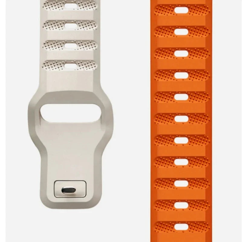 Flexible Silicone Sport Watch Band for Samsung Galaxy Watches – Vented Athletic Design with 13 Colors for 40mm 44mm 46mm 47mm | Thomler