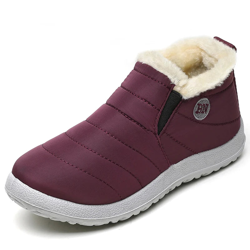 Men's Insulated Slip-On Ankle Boots – Plush-Lined Winter Footwear with Waterproof Shell & EVA Sole for Cold Weather Hiking, Daily Commute | Thomler