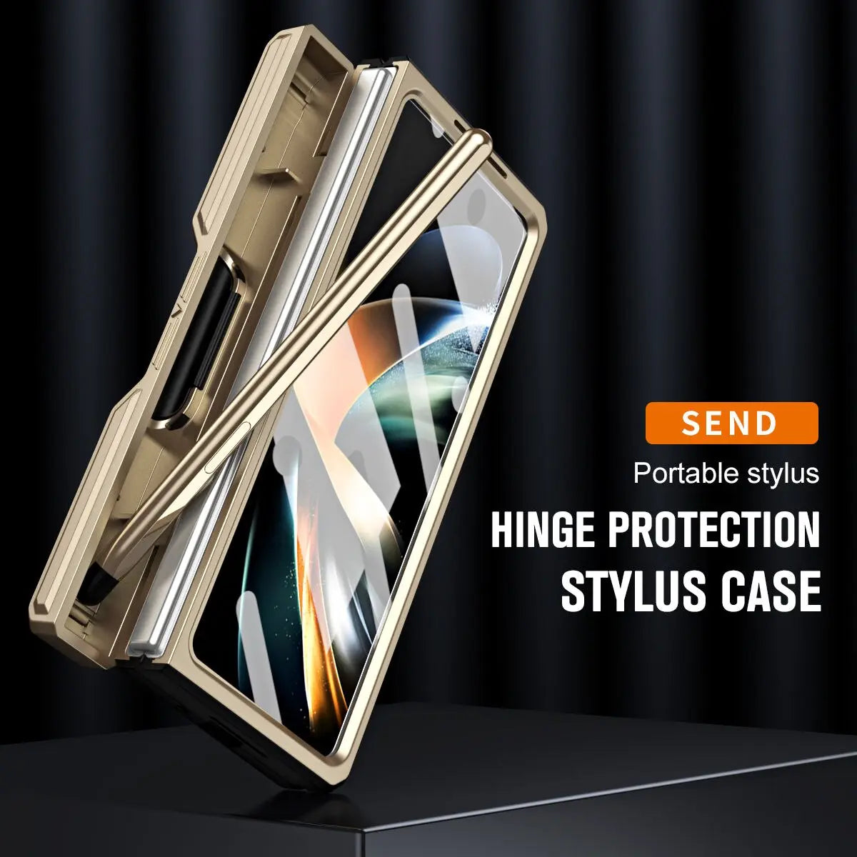 Foldable Phone Armor Case with Built-In Screen Guard & Kickstand for Samsung Galaxy Z Fold 4 / Z Fold 5 – Drop-Tested Protection | Thomler
