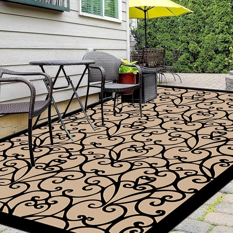 Waterproof Outdoor Area Rug Rectangle Camping Picnic Blanket Soft Lawn Mat Garden Patio Floor Cover Anti-Slip | Thomler