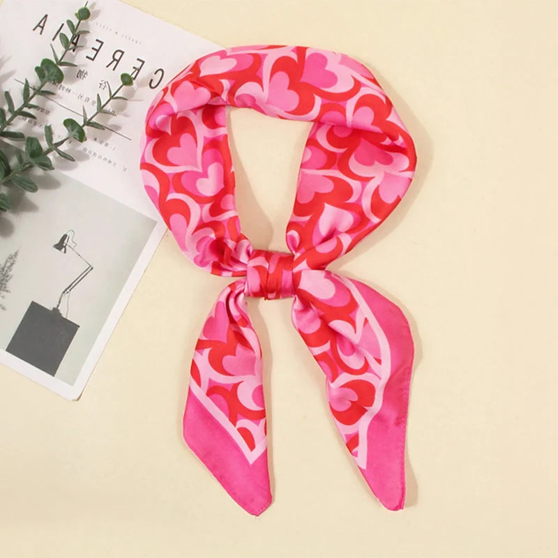 Silky Square Headwrap Scarf Versatile Neck Tie Headband Multi-Wear Hair Accessory for Women Fashion Bandana | Thomler