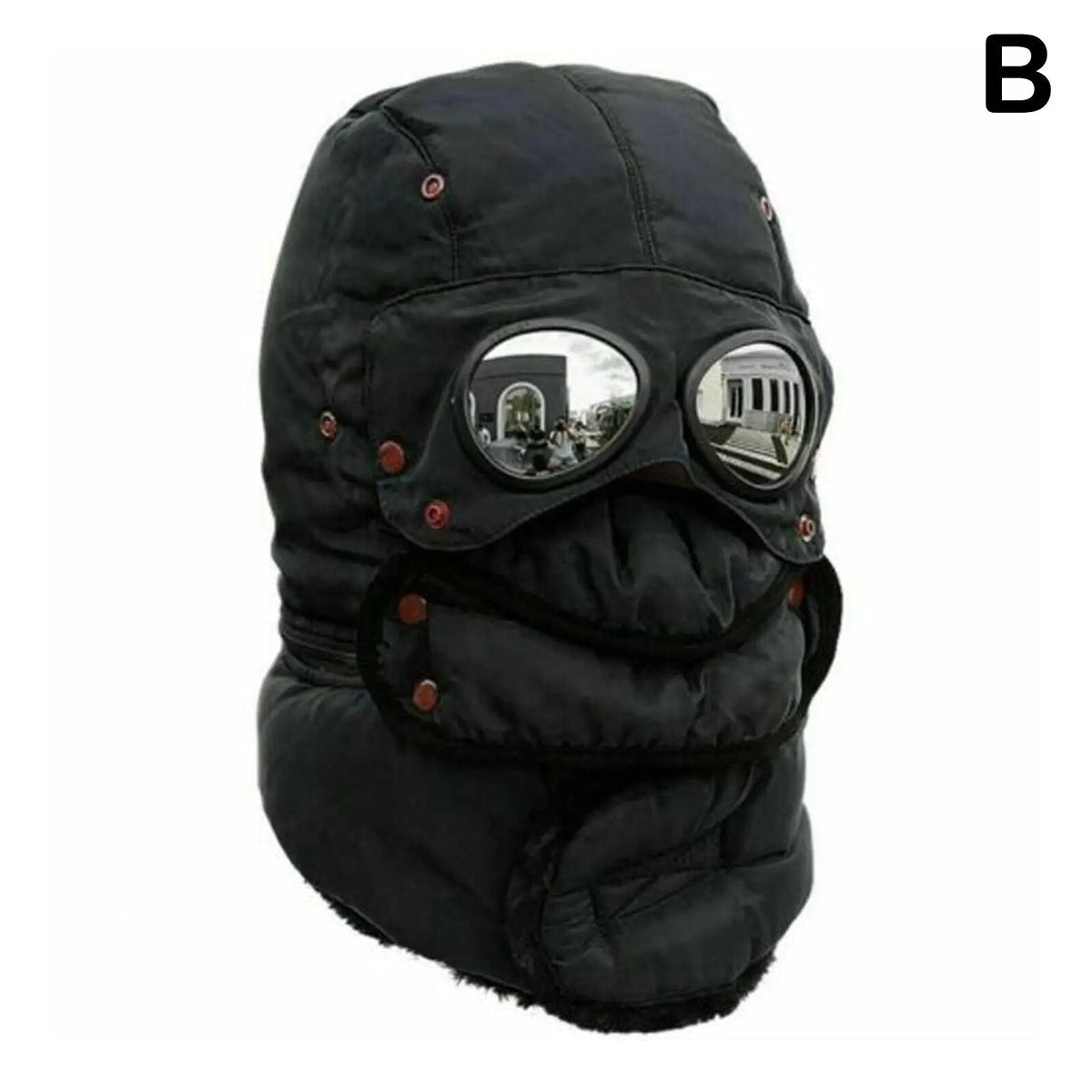 Insulated Winter Beanie with Integrated Face Shield for Cold Weather Protection | Thomler