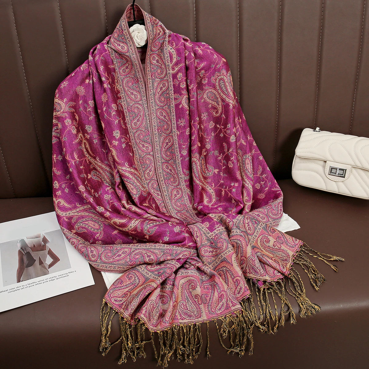 Soft Cotton-Blend Winter Wrap Scarf for Women – Lightweight Shawl for Fall & Cold Weather | Thomler