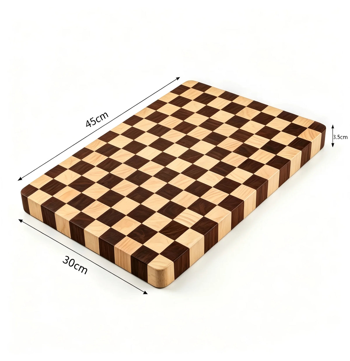 Checkerboard Cutting Board – Heavy-Duty Butcher Block for Prep, Serving & Charcuterie | Thomler