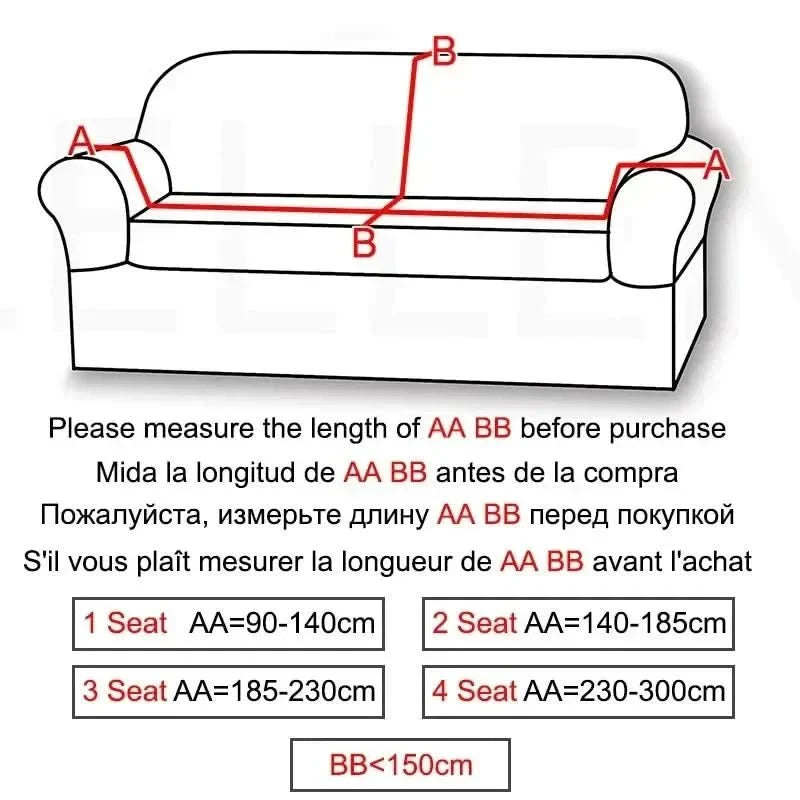 Stretch Velvet Couch Cover – Luxurious Furniture Protector for Living Room | Thomler