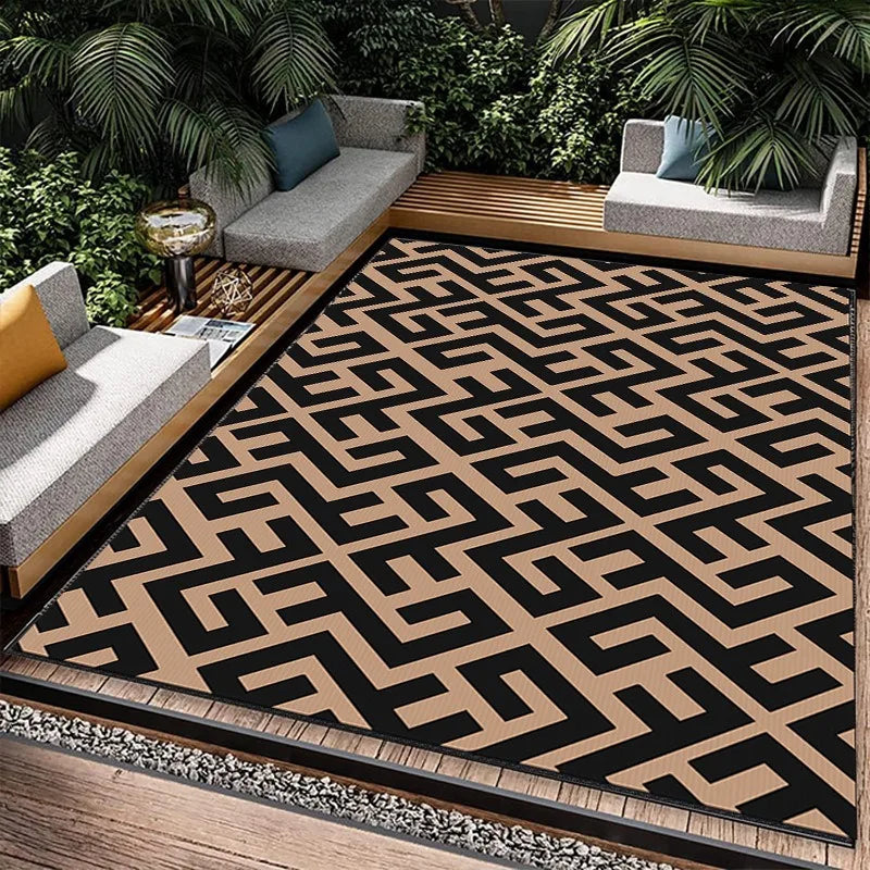 Waterproof Outdoor Area Rug Rectangle Camping Picnic Blanket Soft Lawn Mat Garden Patio Floor Cover Anti-Slip | Thomler