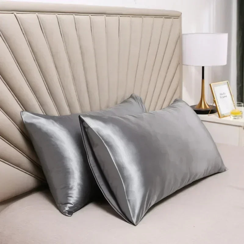 Pillowcase Mulberry Silk 50.0 x 70.0 cm Gold Bedroom Hair And Skin Cooling Sleep Cover Luxury Bedding | Thomler