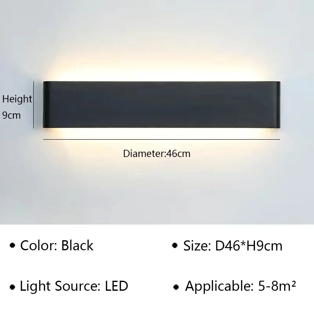 Contemporary LED Wall Light Fixture – Minimalist Design for Bedroom, Hallway & Bathroom | Thomler