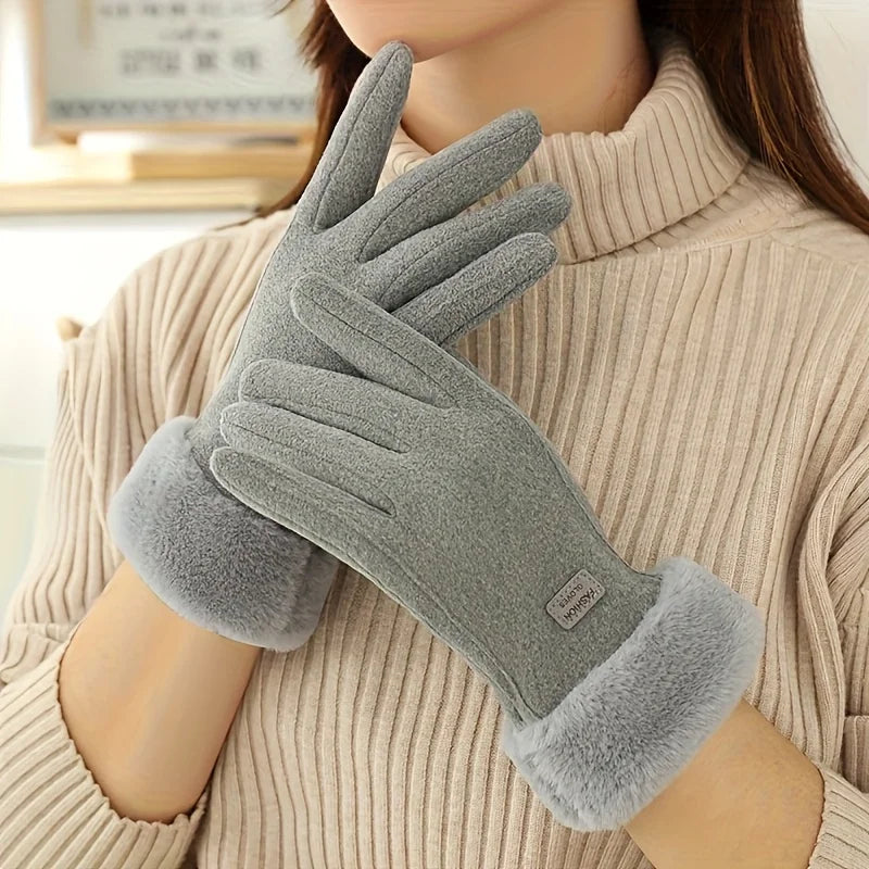 Insulated Touchscreen Winter Gloves – Windproof Fleece-Lined Cold Weather Hand Warmers for Women & Men | Thomler