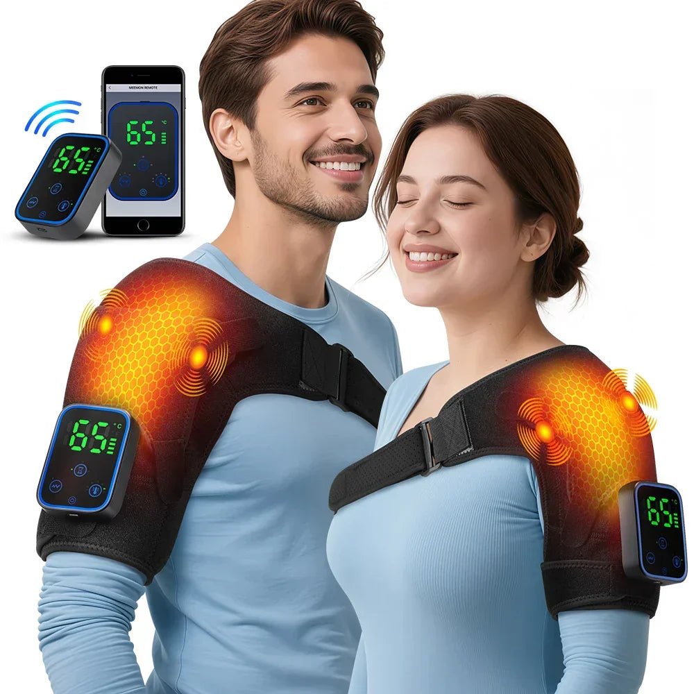 3-in-1 Heated Joint Therapy Massager for Shoulder, Elbow & Knee with App Control & Vibration | Thomler