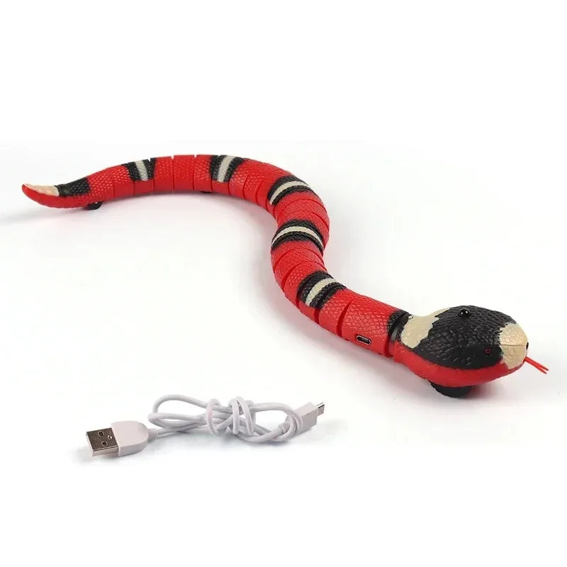 Motion-Activated Robotic Wiggle Worm Electronic Play Companion USB Rechargeable for Cats Dogs & Pets | Thomler