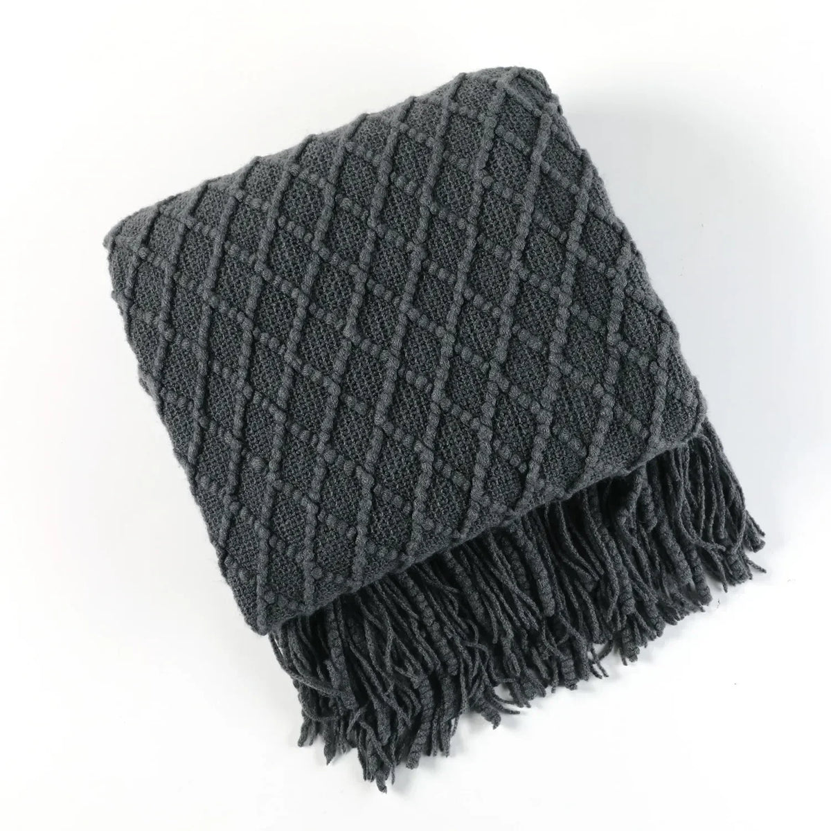 Chunky Knit Throw Blanket – Cozy Acrylic Sofa & Bed Cover for Living Room & Bedroom | Thomler