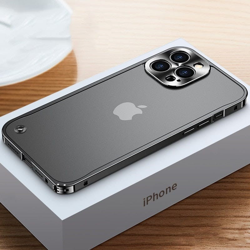 Aircraft-Grade Aluminum iPhone Case Precision-Milled Snap-On Protection for Apple Smartphones Slim Lightweight Metal Bumper Shell | Thomler