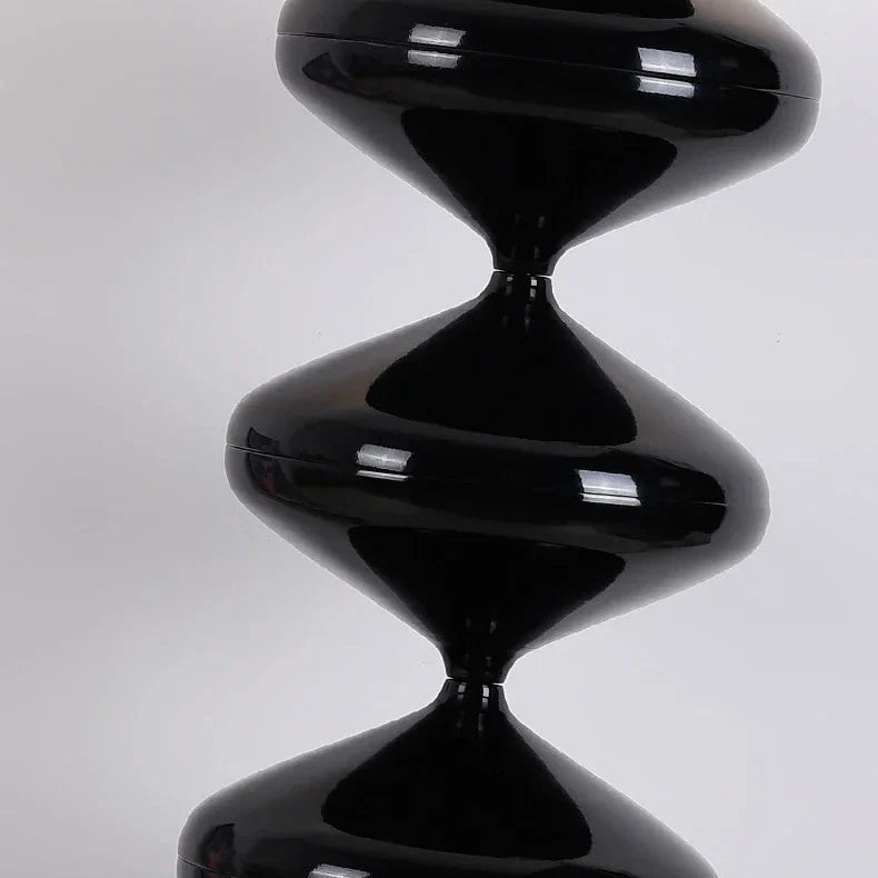 Organic Sculptural Standing Lamp with Gourd Silhouette 47 in Glass Floor Fixture for Living Room Bedroom | Thomler