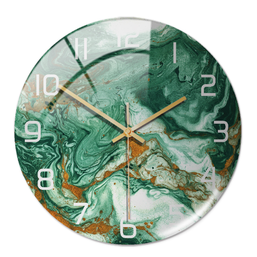 Silent Wall Clock Round Metal Frame Minimalist Quiet Sweep Non-Ticking for Living Room Bedroom Office Home Decor Modern Decorative Timepiece | Thomler
