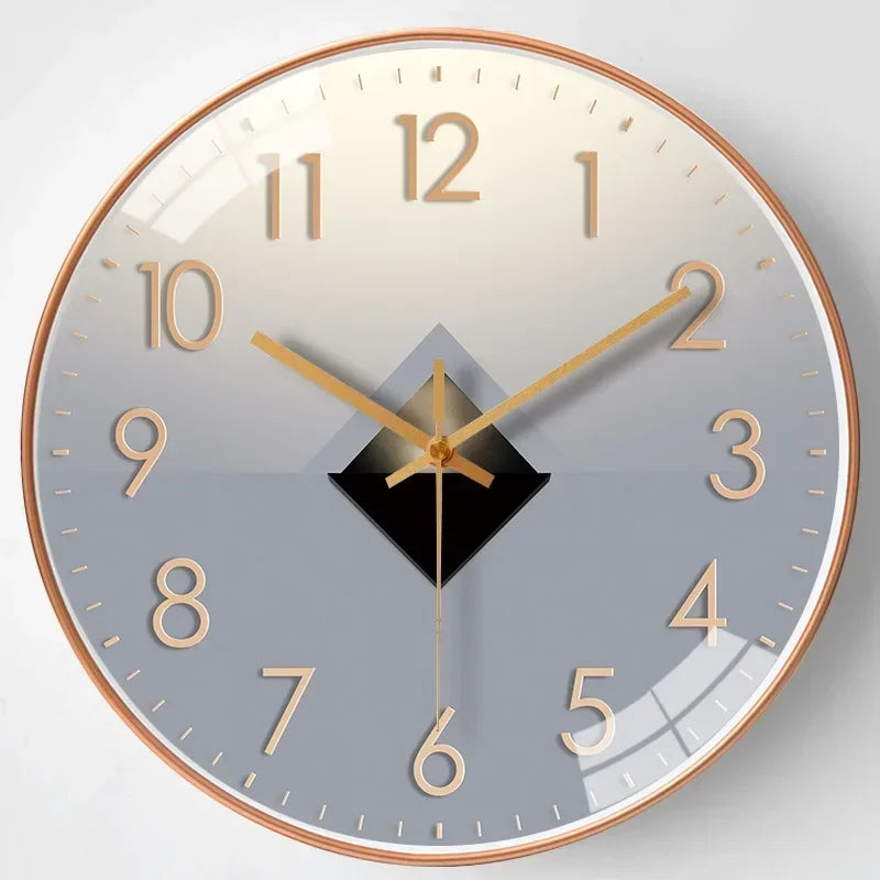 12-Inch Silent Wall Clock Non-Ticking Quartz Movement for Bedroom Office Living Room Modern Round Classic Home Decor Timepiece Battery | Thomler