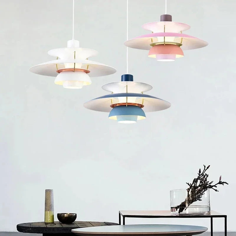 Geometric Sphere Pendant Light Fixture 12-20 in Multicolor Contemporary Design for Dining Room Kitchen Living Room Modern Art Deco Style | Thomler