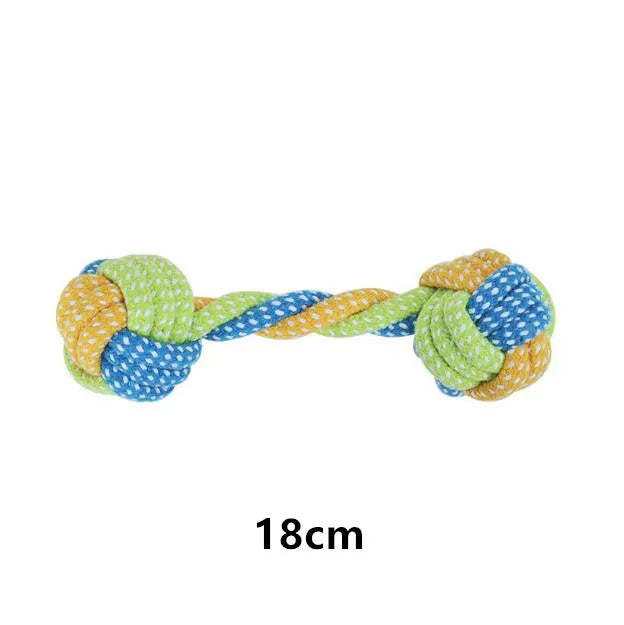Cotton Rope Dog Chew Toys – Interactive Tug Balls for Puppies & Dogs – Dental Cleaning Play Set for Small to Medium Pets | Thomler