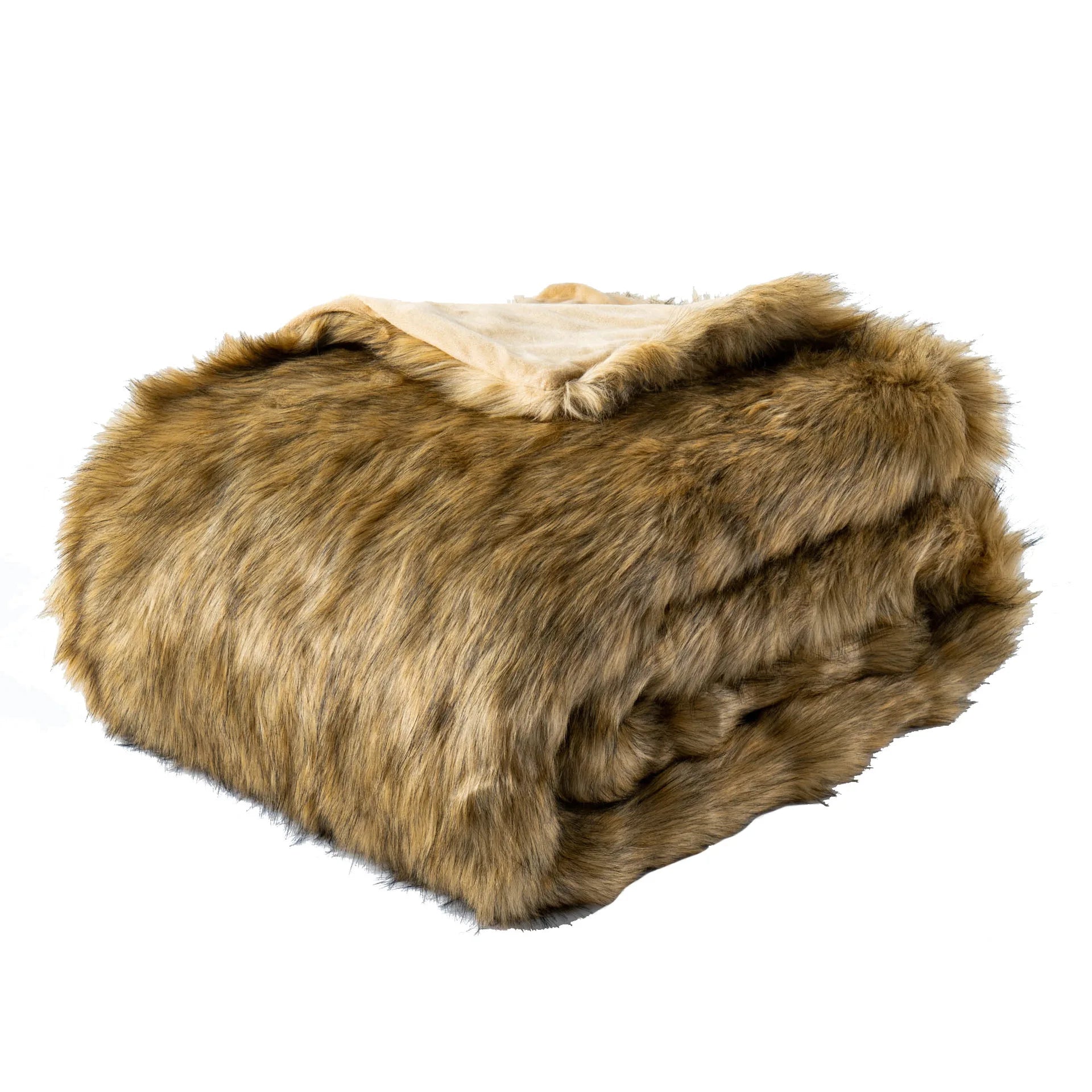 Throw Blanket Faux Fur 80 in x 60 in Luxury Living Room Sofa Bed Decorative Cozy Throw | Thomler