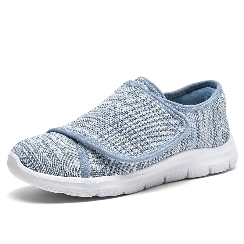 Orthopedic Walking Sneakers with Adjustable Hook-and-Loop Closure for Diabetic Foot Support, Cushioned EVA Insole, Microfiber Upper | Thomler