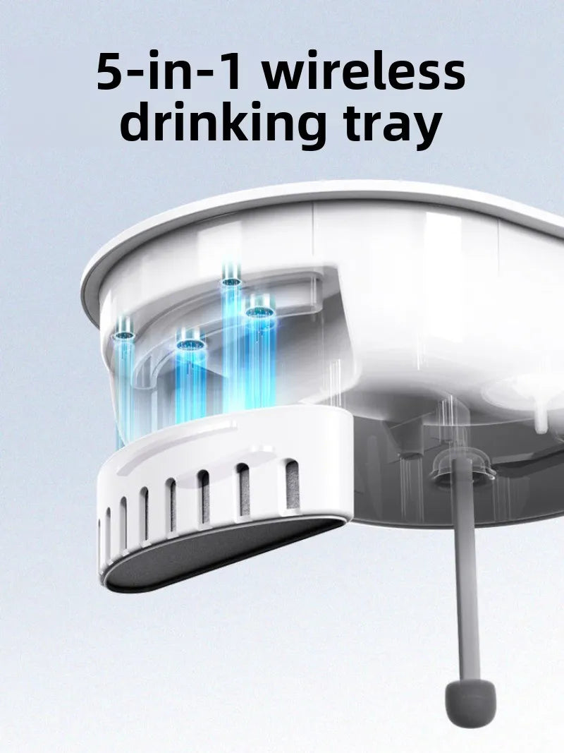 Rechargeable Motion-Sensor Pet Drinking Fountain Auto-Circulating Waterer for Cats & Dogs Multi-Pet Households | Thomler