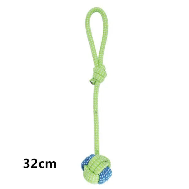 Cotton Rope Dog Chew Toys – Interactive Tug Balls for Puppies & Dogs – Dental Cleaning Play Set for Small to Medium Pets | Thomler