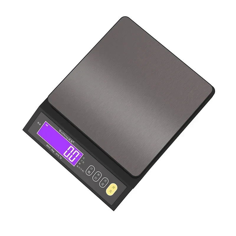 Waterproof Digital Food Scale – 11 lb / 1 oz or 22 lb / 0.04 oz Capacity, Rechargeable LCD Kitchen Scale for Meal Prep, Baking, Portion | Thomler