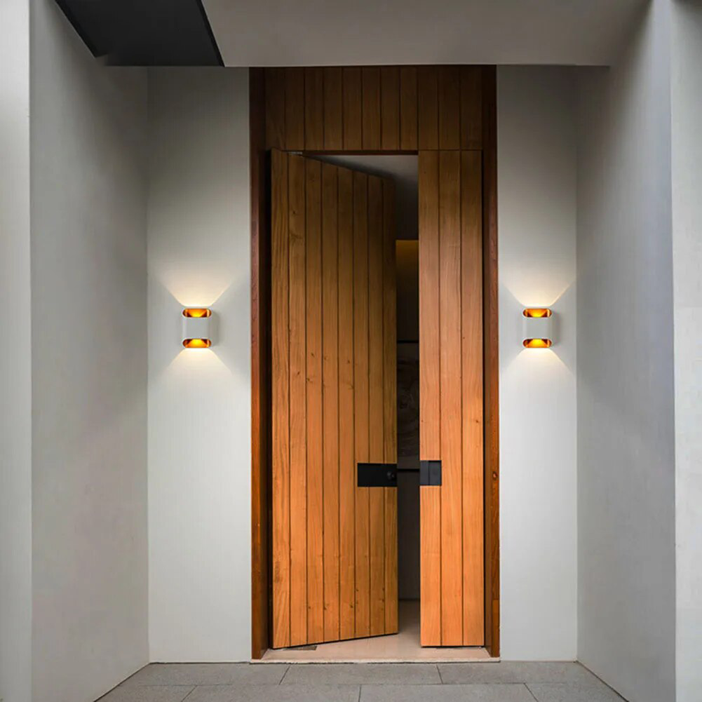 LED Outdoor Wall Sconce Weatherproof Up Down Light Aluminum Fixture for Patio Entry Garage Commercial Exterior Lighting | Thomler